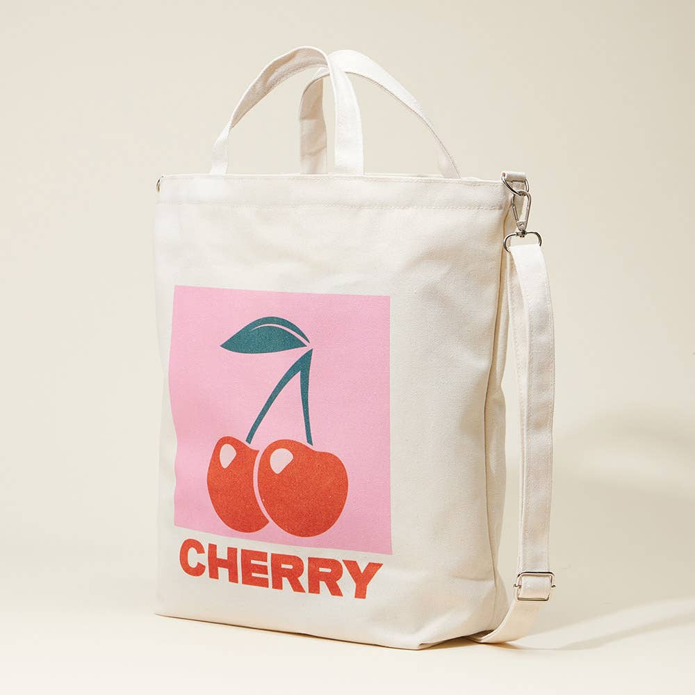 Cherry Canvas/Crossbody Bag