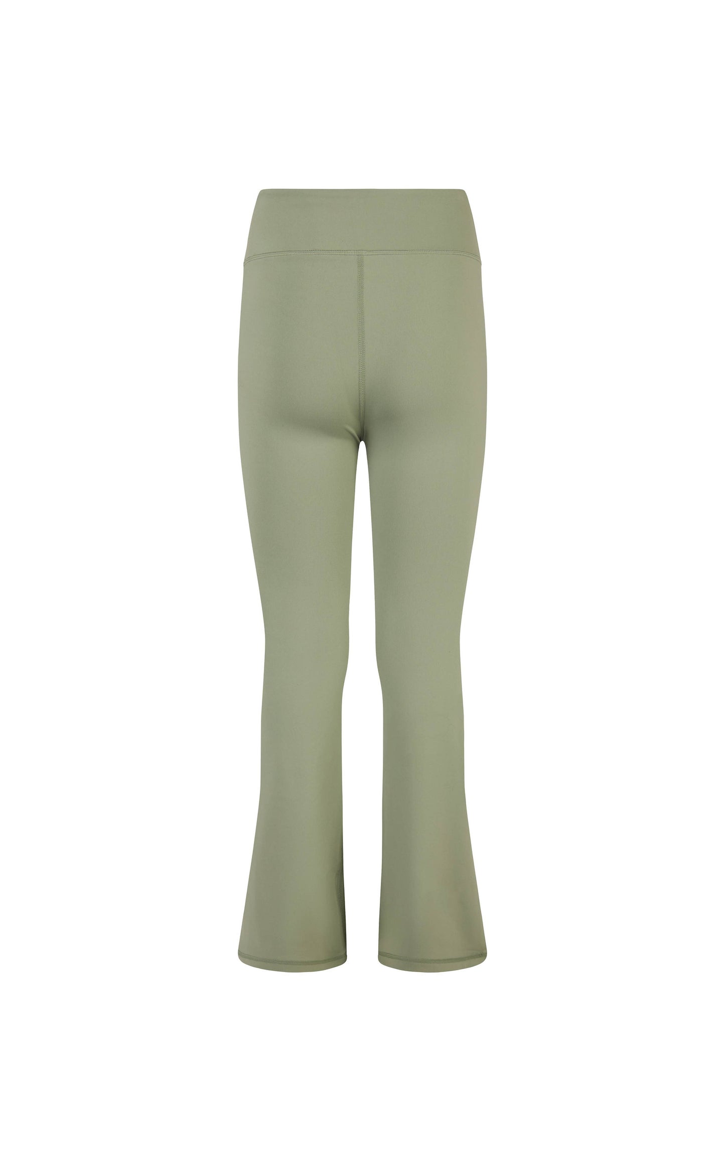 Girls Lux Ruched Flared Olive Athletic Pants