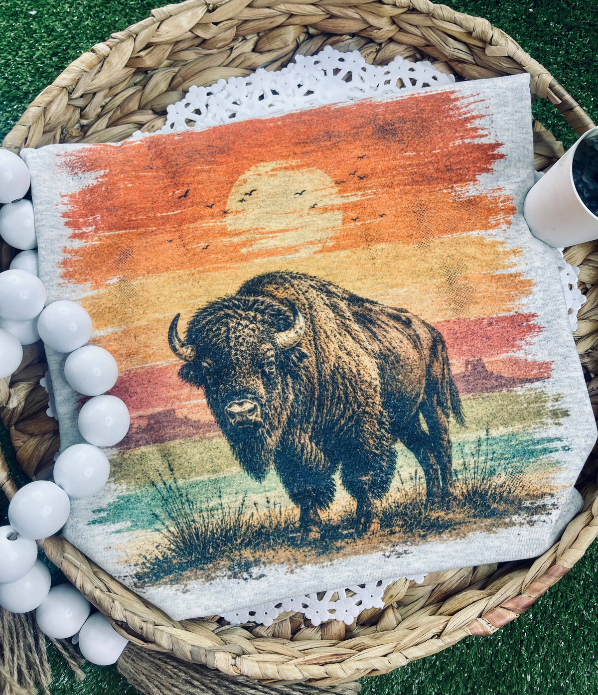 Bison Sunset Tee
