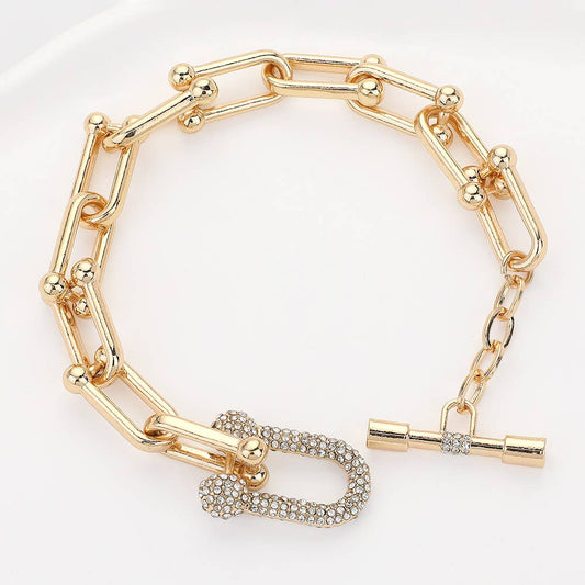 Meadow Link Toggle Bracelet