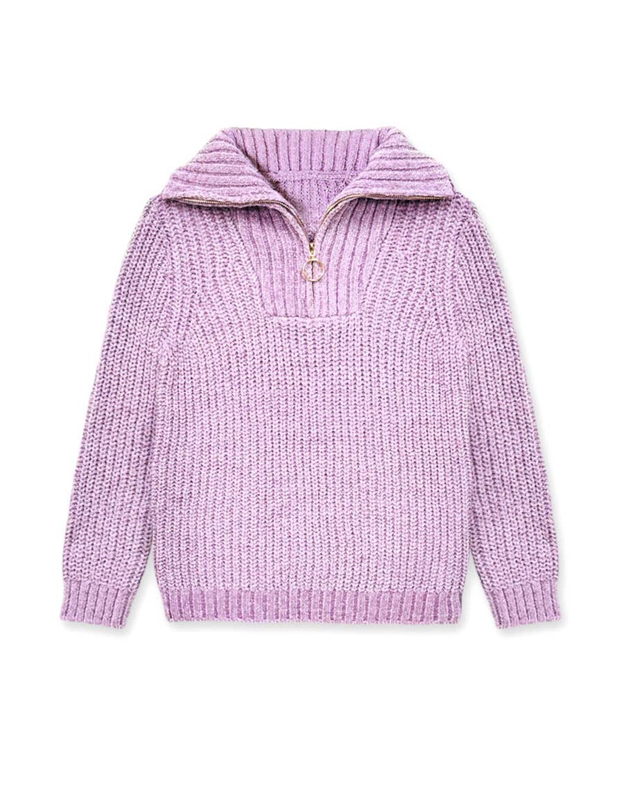 Girls Lurex Chenille Pullover