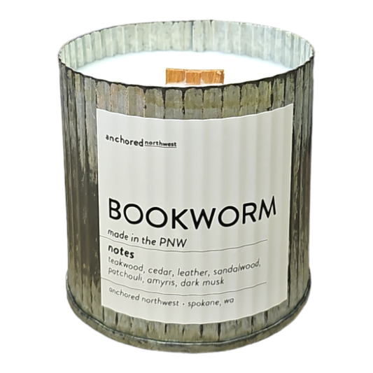 Anchored Northwest Wood Wick Candle - Bookworm