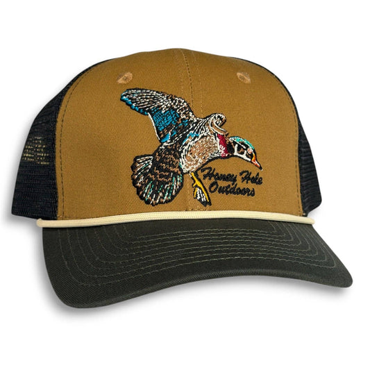 Boys Honey Hole Woodie Rope Trucker Hat