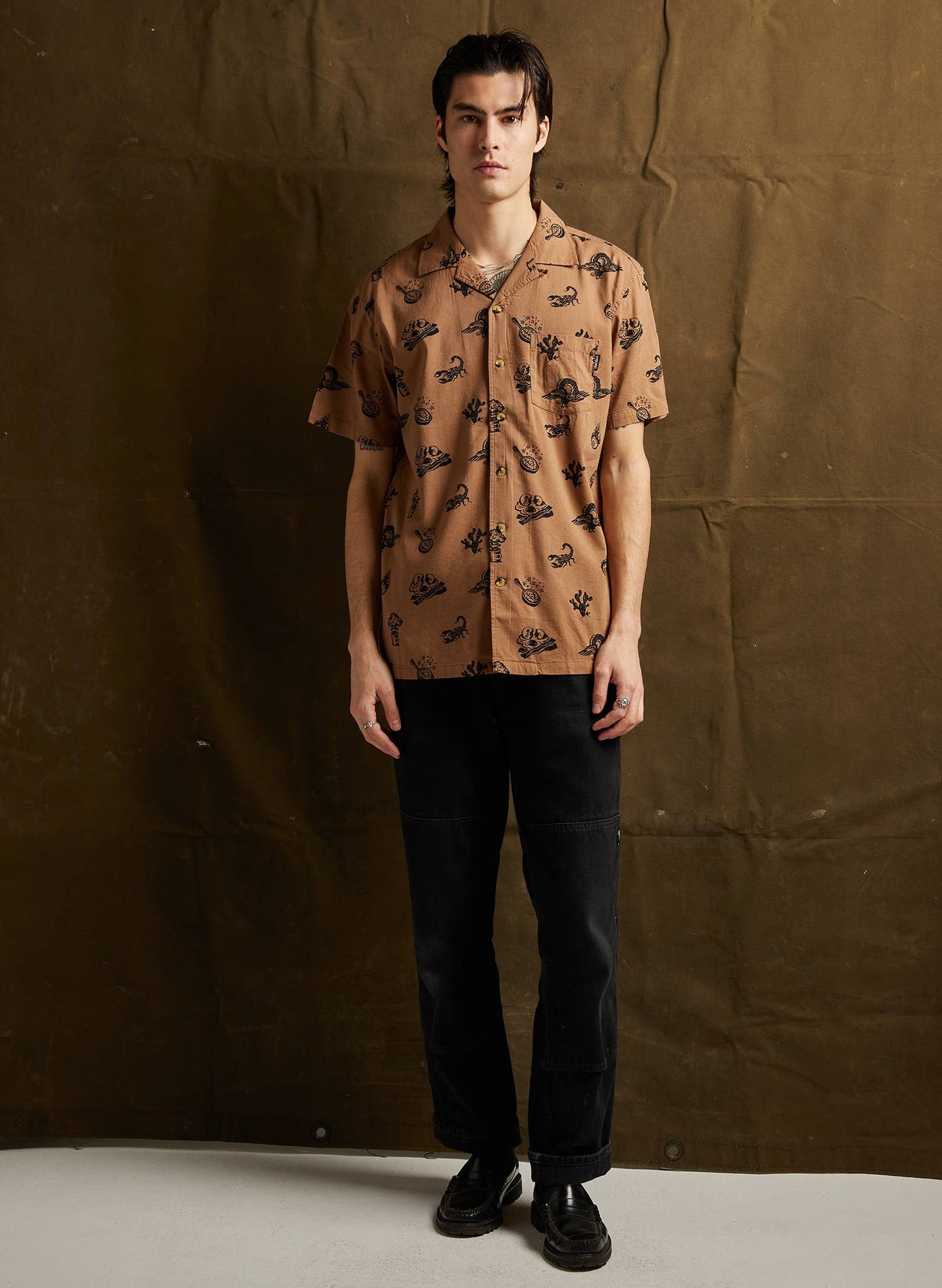 Mens Silverfall Brain Fried Desert Buttondown Shirt