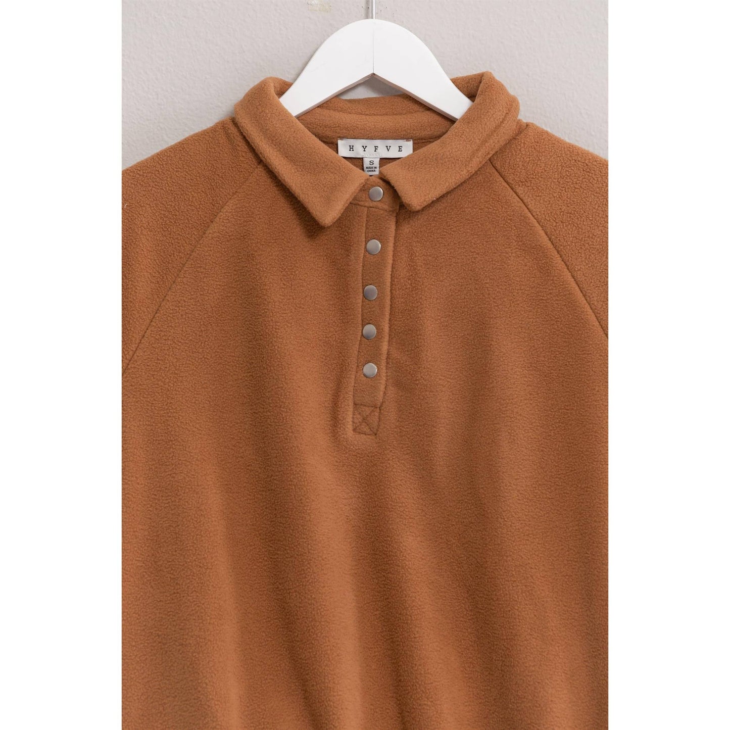 Fontace Fleece Button Pullover