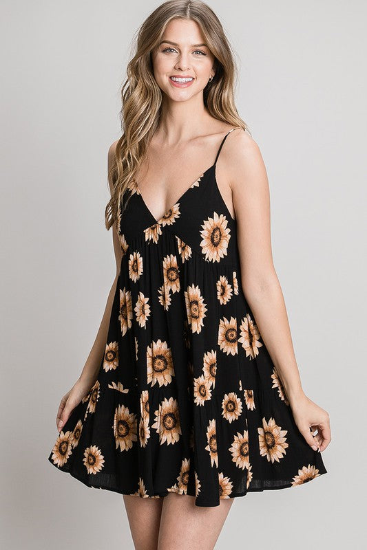 **SALE!!** Sunflower Mini Dress