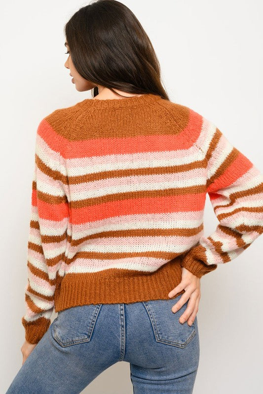 Azure Striped Sweater