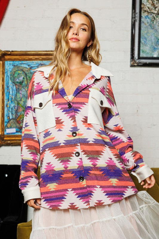 **SALE!** Hart Southwestern Knit Buttondown