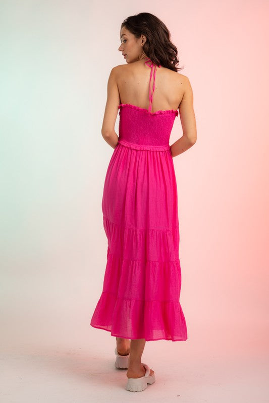 Ophelia Smocked Halter Dress