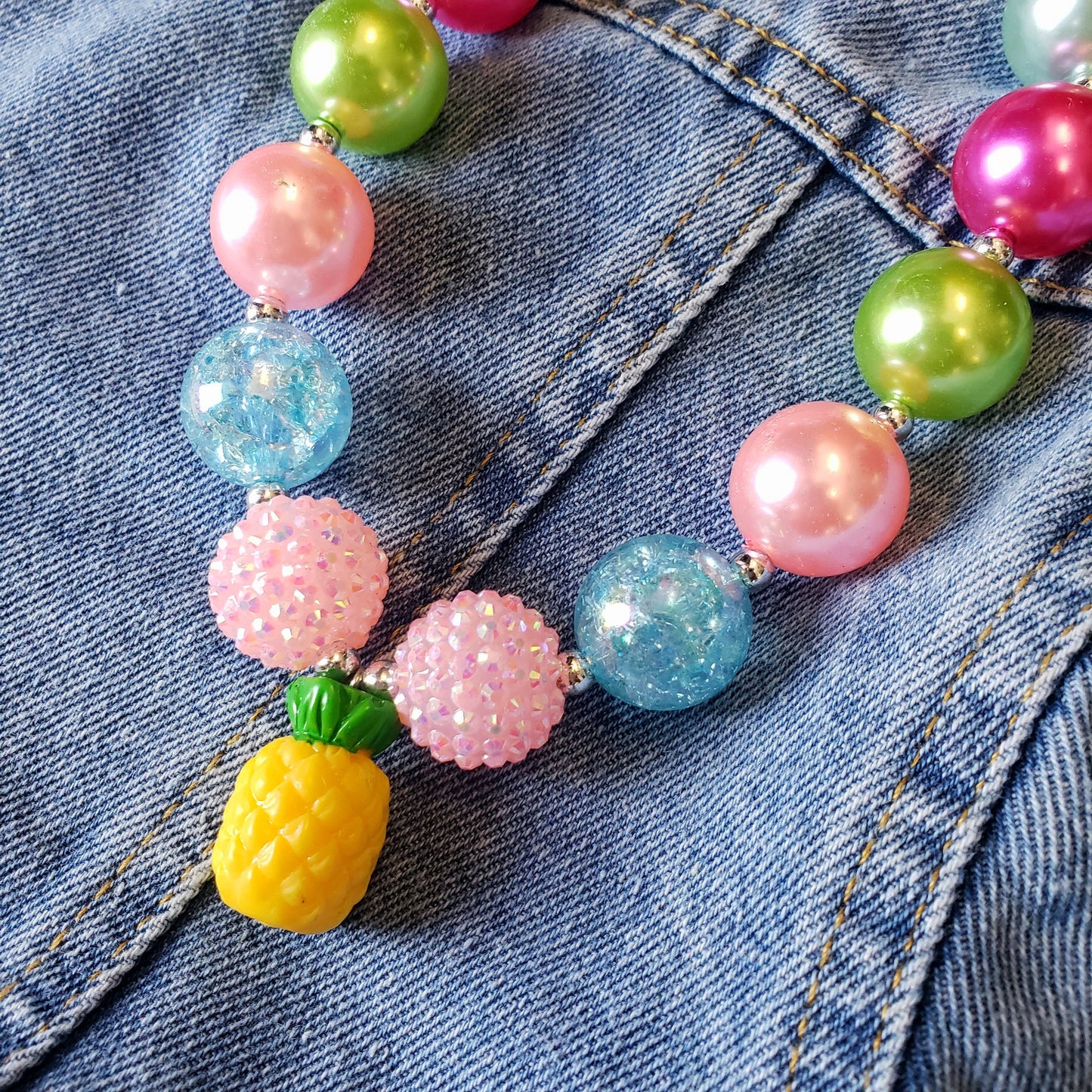 Girls Summer Bauble Necklace