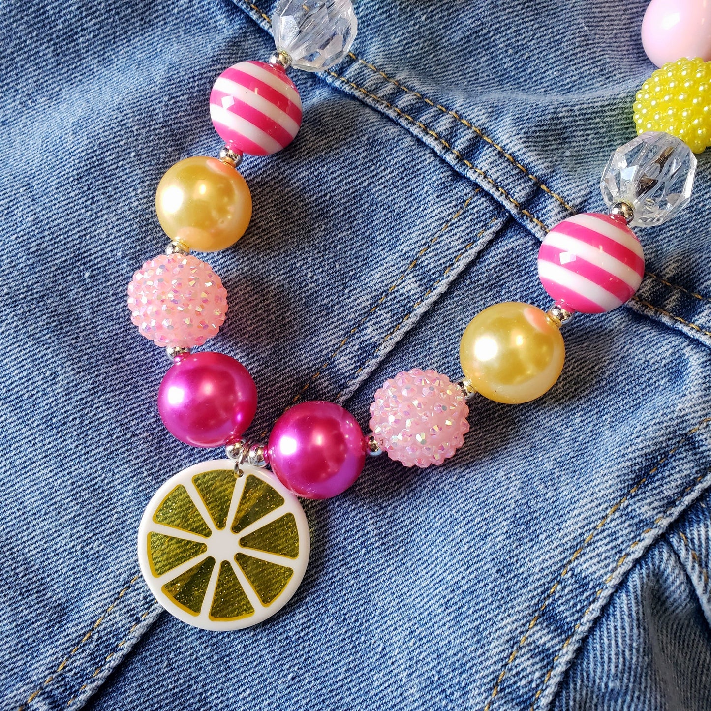 Girls Summer Bauble Necklace
