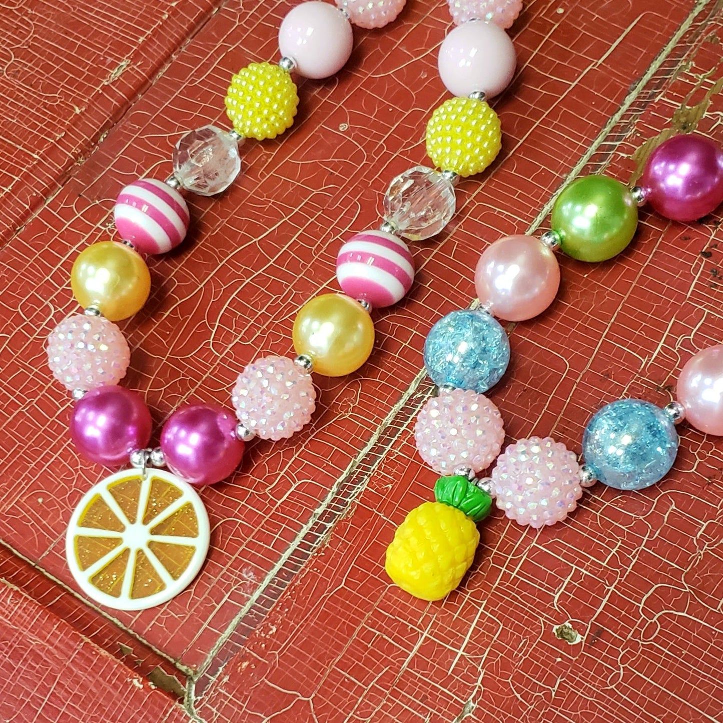 Girls Summer Bauble Necklace