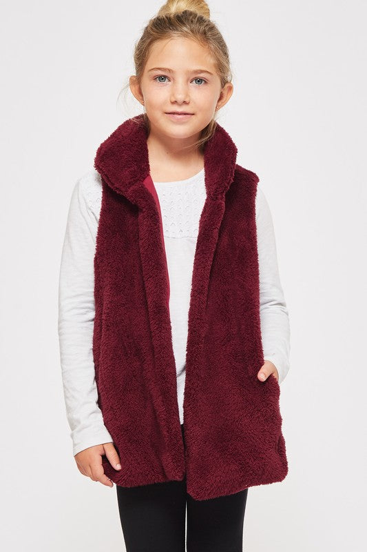 **SALE!** Girls Fuzzy Vest