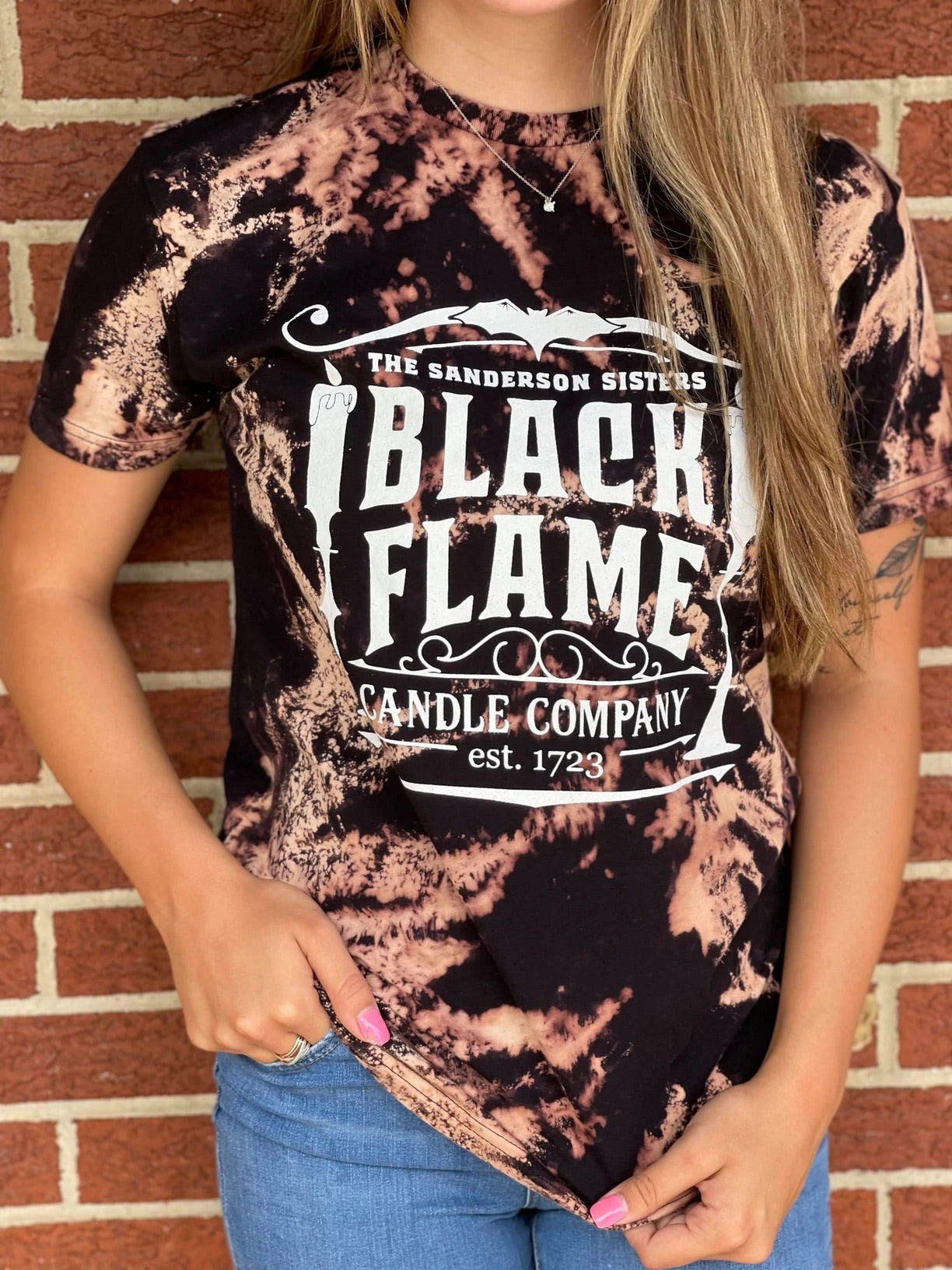 **SALE!!** Black Flame Candle Bleach Tee