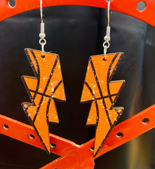 Sports Lightning Bolt Earrings