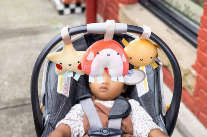 Baby Rainbow Sun and Stars Stroller Toy Set