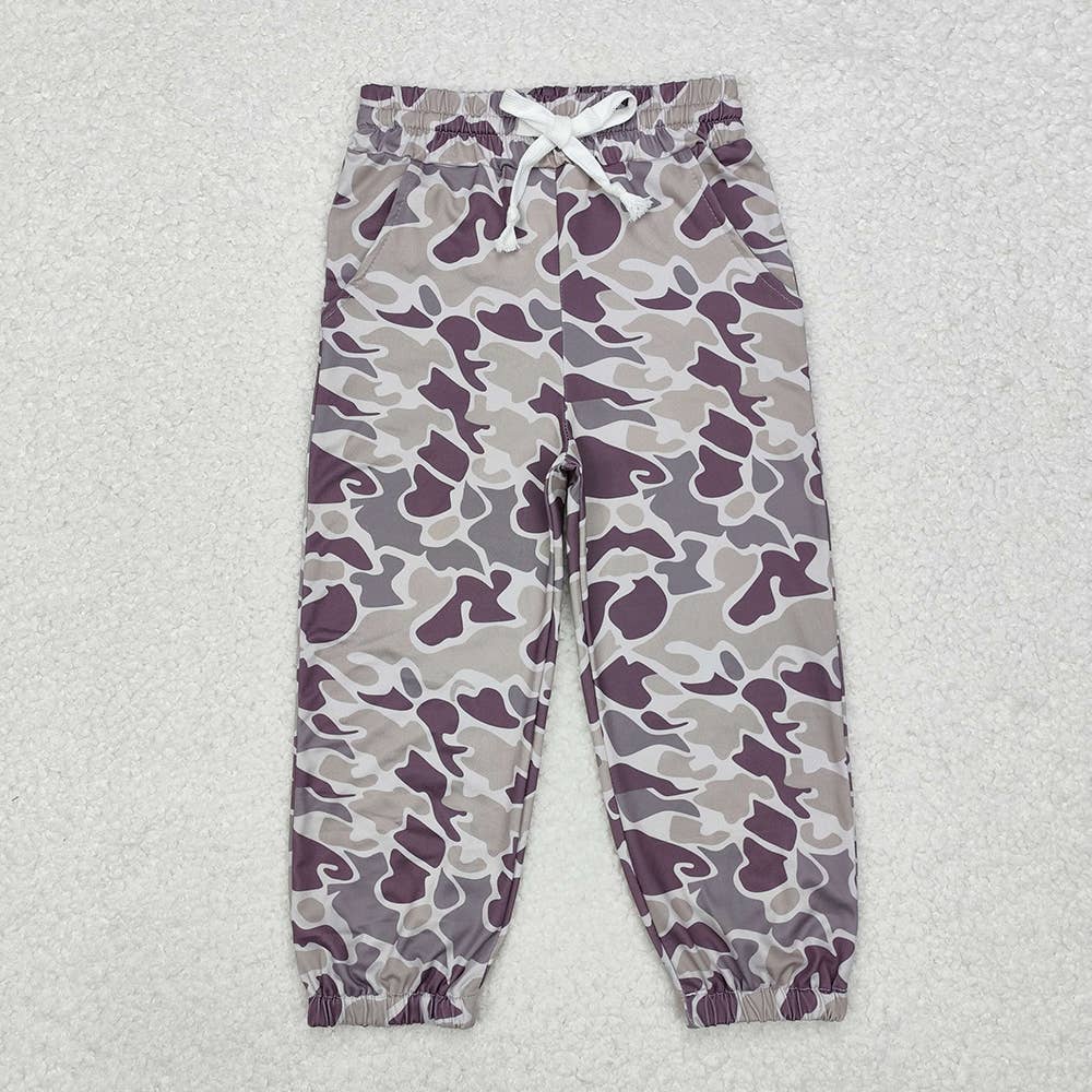 Boys Duck Camo Grey Sweatpant