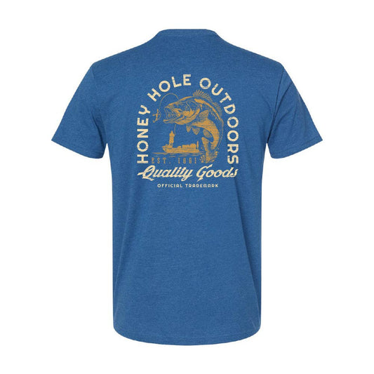 Mens Honey Hole Bass N Boat Tee