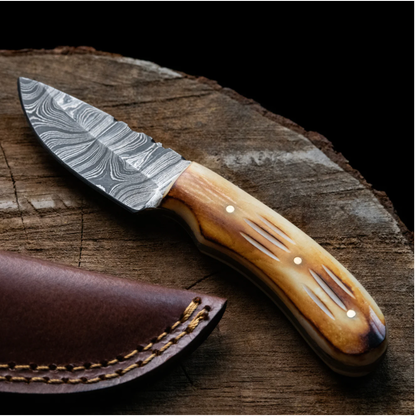 Titan Blaze Neck Knife with Leather Bolster