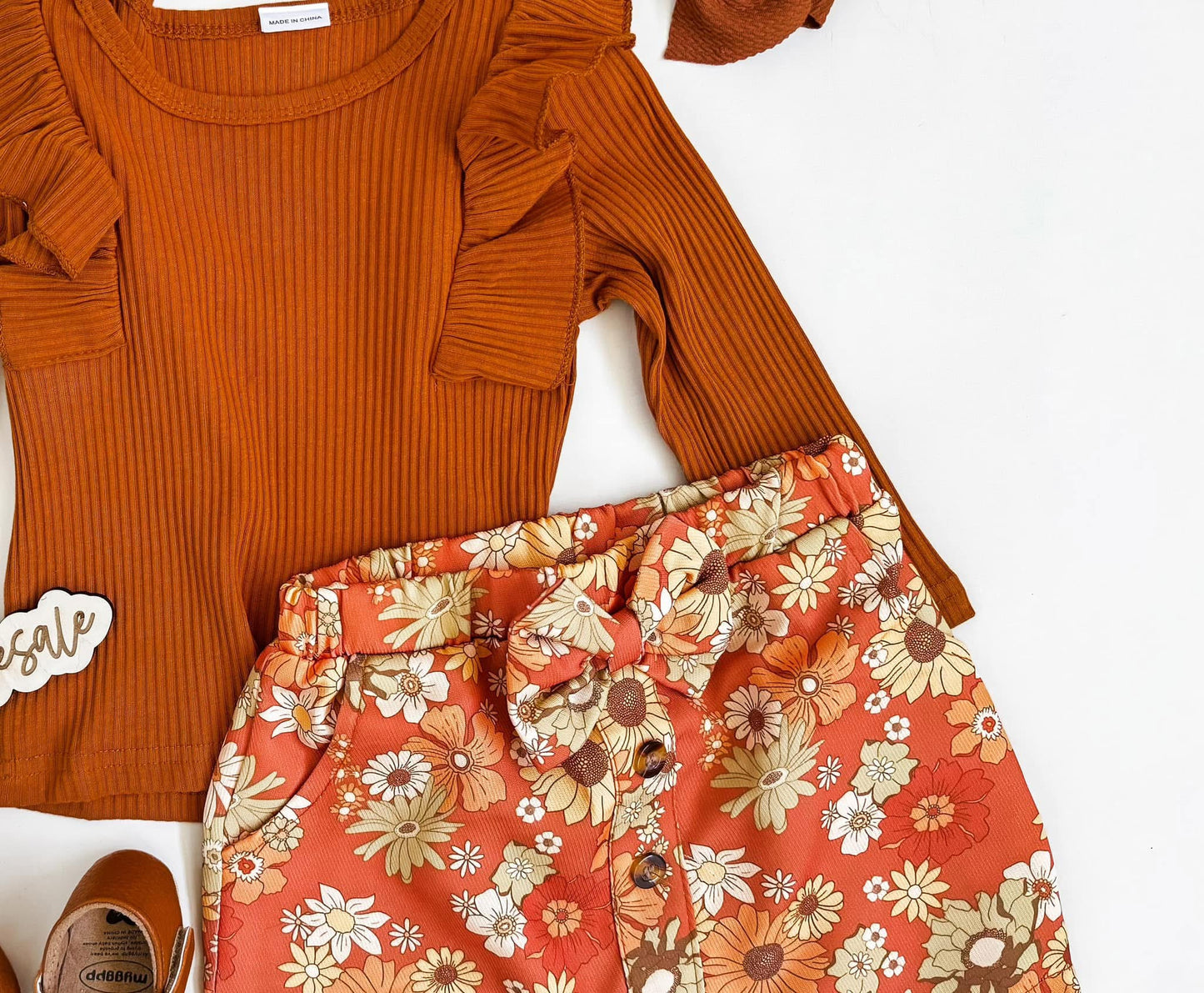 Baby & Toddler Girls Retro Floral Skirt Set