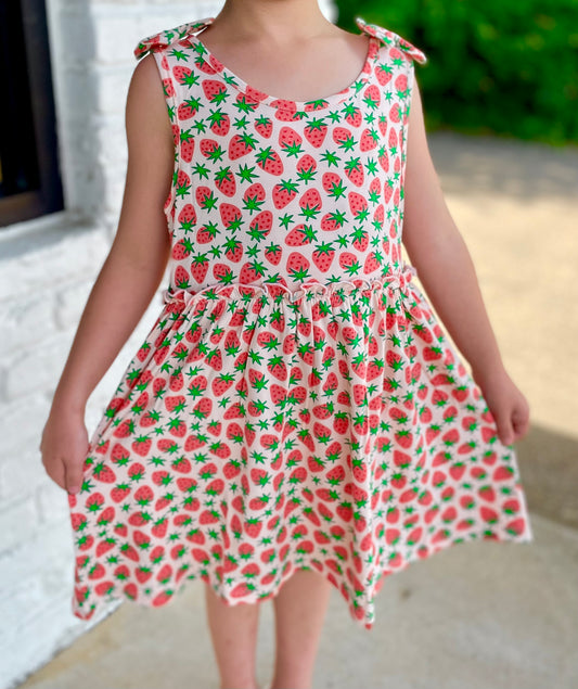 Girls Strawberry Dress