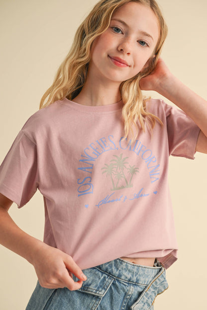 Girls Muted Los Angeles Tee