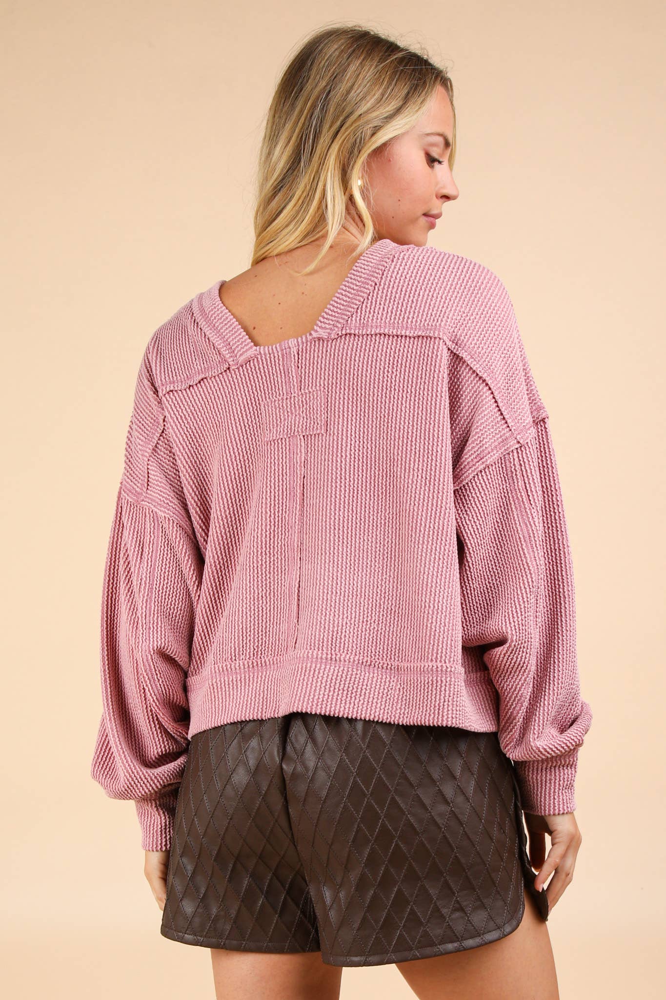 Romney Crew Neck Oversized Longsleeve Top