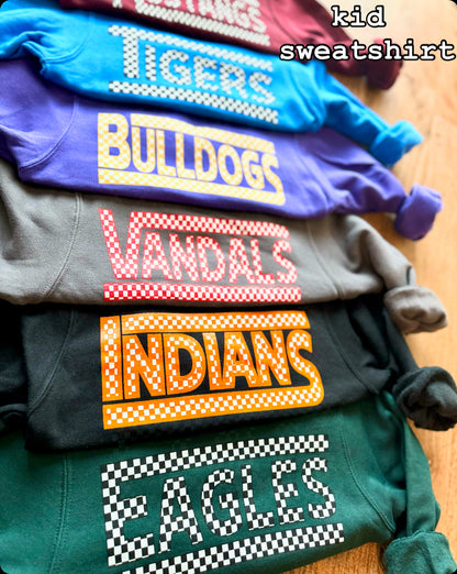 Checkered Grand Saline Indians Spirit Wear