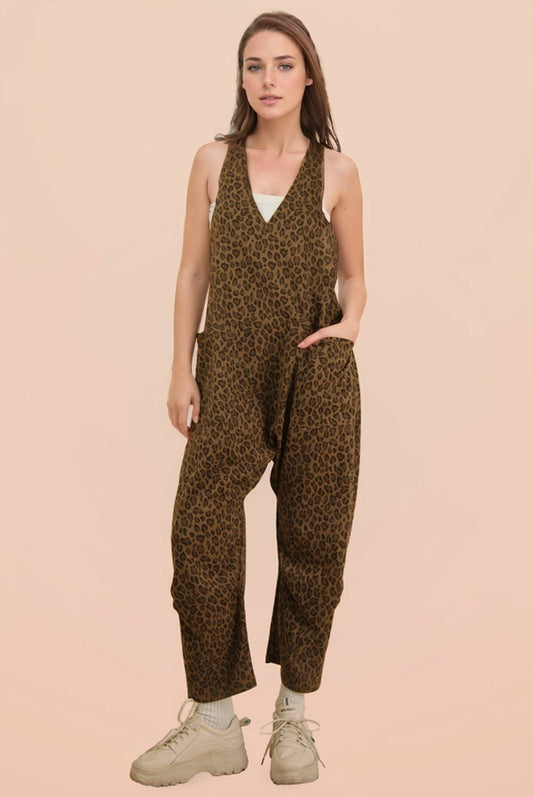 Sabrina Leopard Jumpsuit