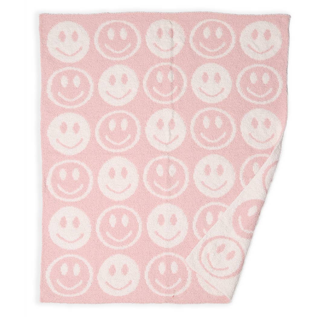 Baby Happy Face Microfiber Blanket