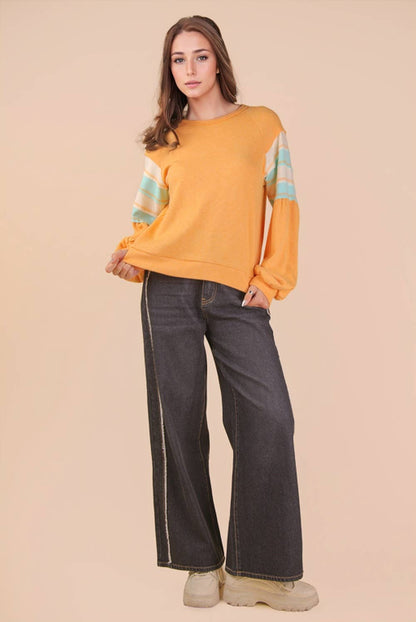 Rainey Color Block Longsleeve Top