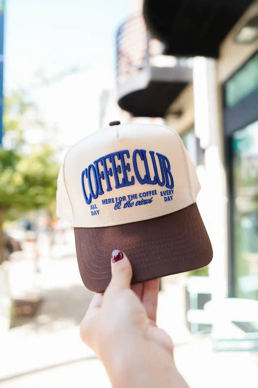 Coffee Club Embroidered Hat