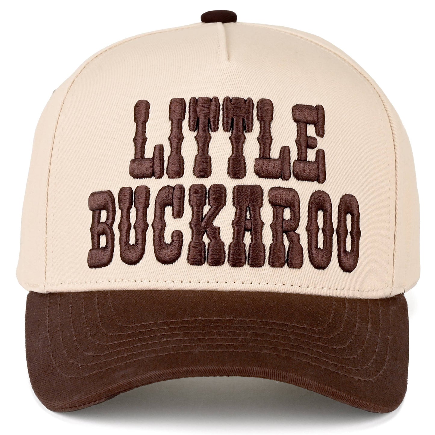 Boys Little Buckaroo Embroidered Brown Hat
