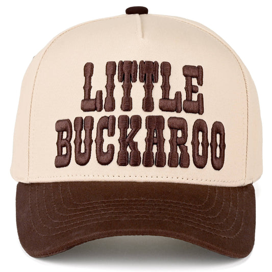Boys Little Buckaroo Embroidered Brown Hat