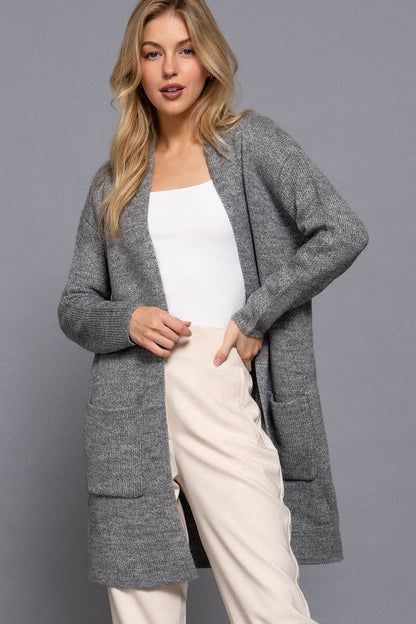 Pocket Open Cardigan