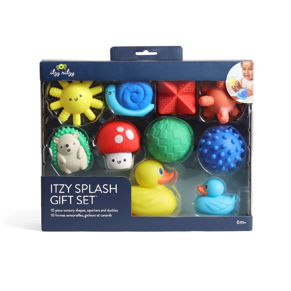 Itzy Ritzy Splash Gift Set™ Soft Bath + Water Toys