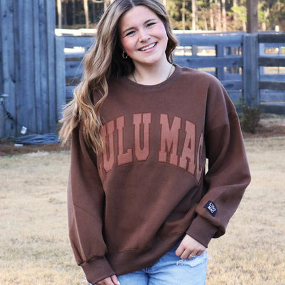 Lulu Mac Arch Logo Monogram Sweatshirt