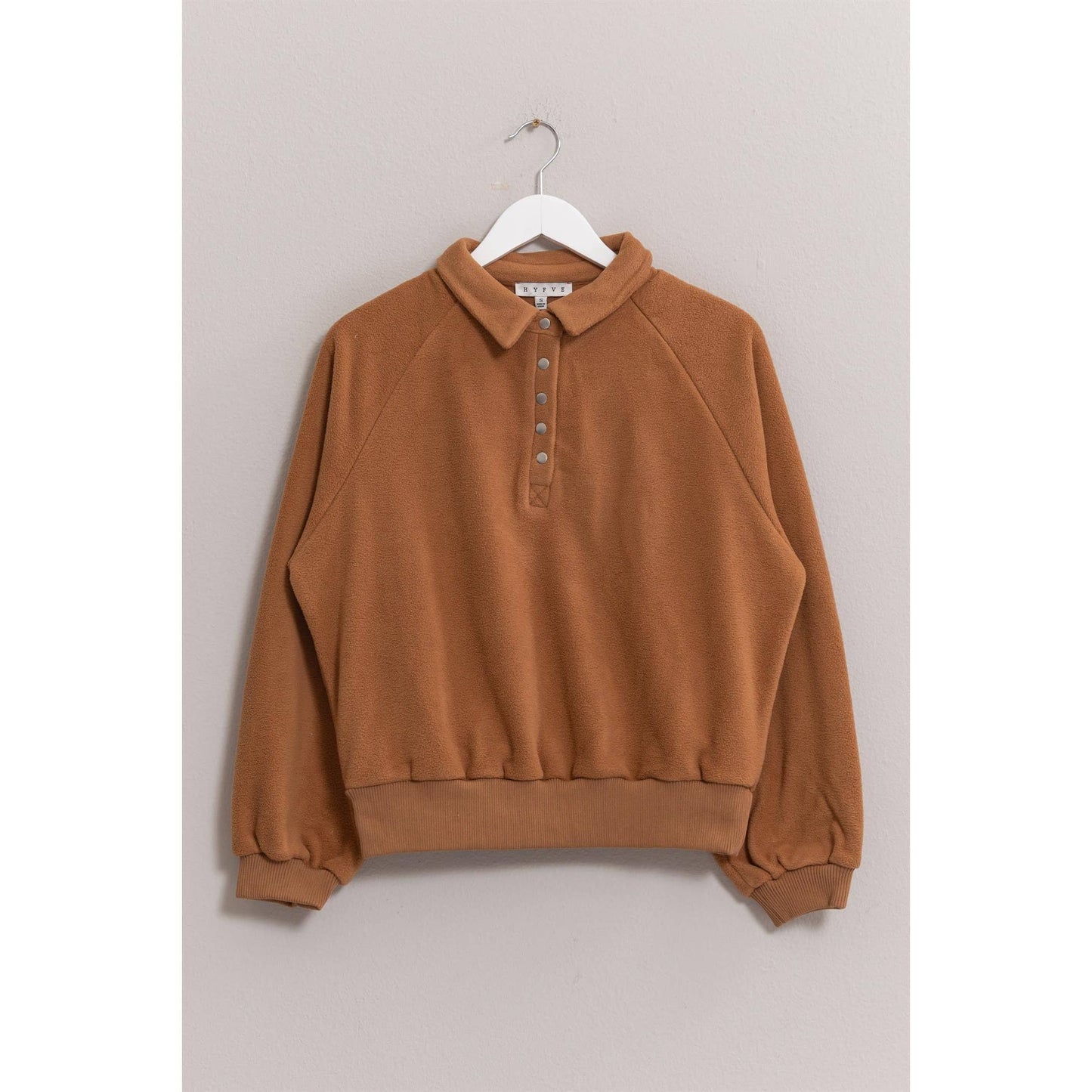 Fontace Fleece Button Pullover