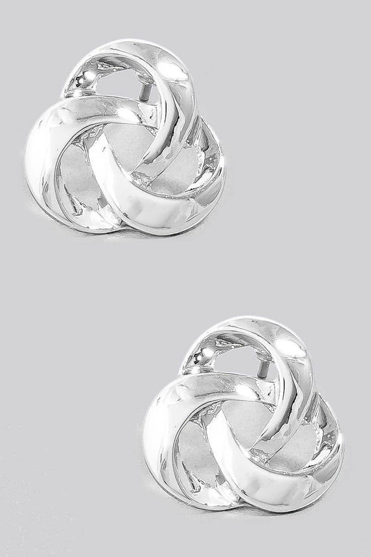 Dupont Knot Twist Stud Earrings