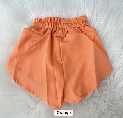 Girls High Waist Athletic Shorts