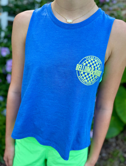 Adult Checkered Logo Racerback Tank