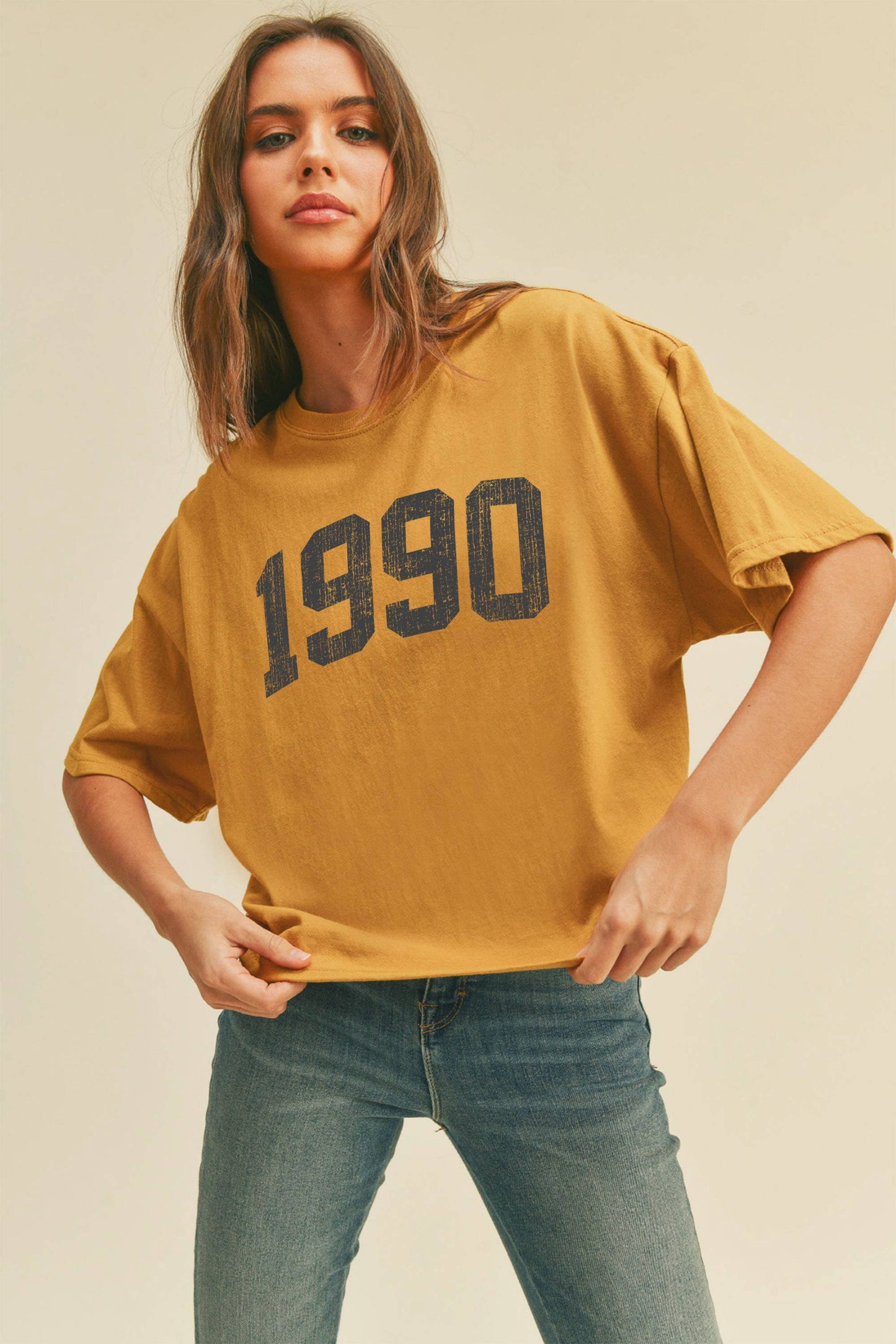 1990 Oversized Cropped Tee