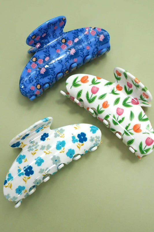 Floral Cottagecore Claw Clip