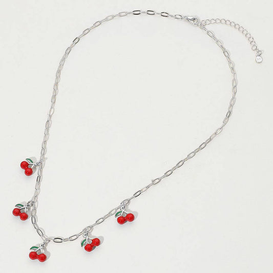 Darya Cherry Charm Necklace