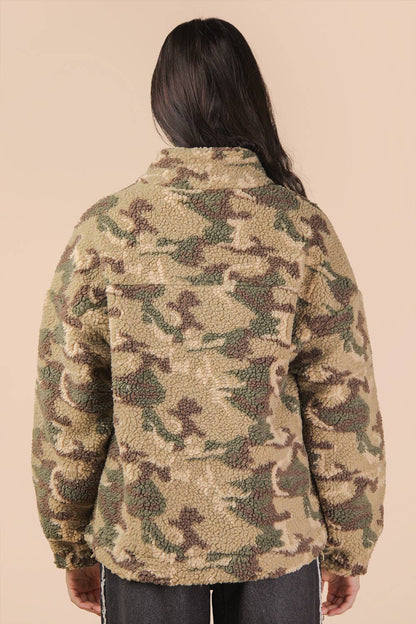 Finley Camo Sherpa Jacket