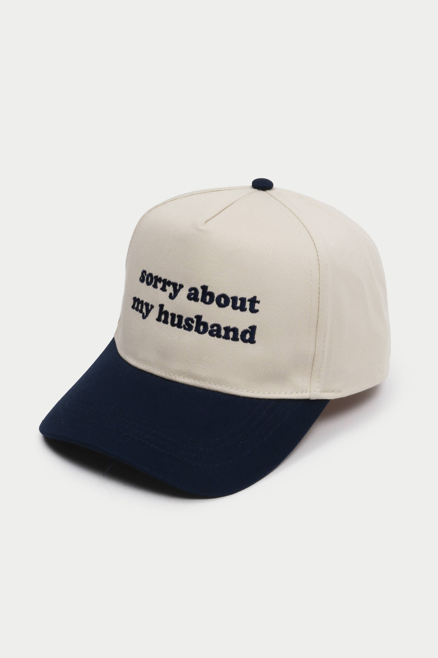 Sorry About My Husband Navy Hat