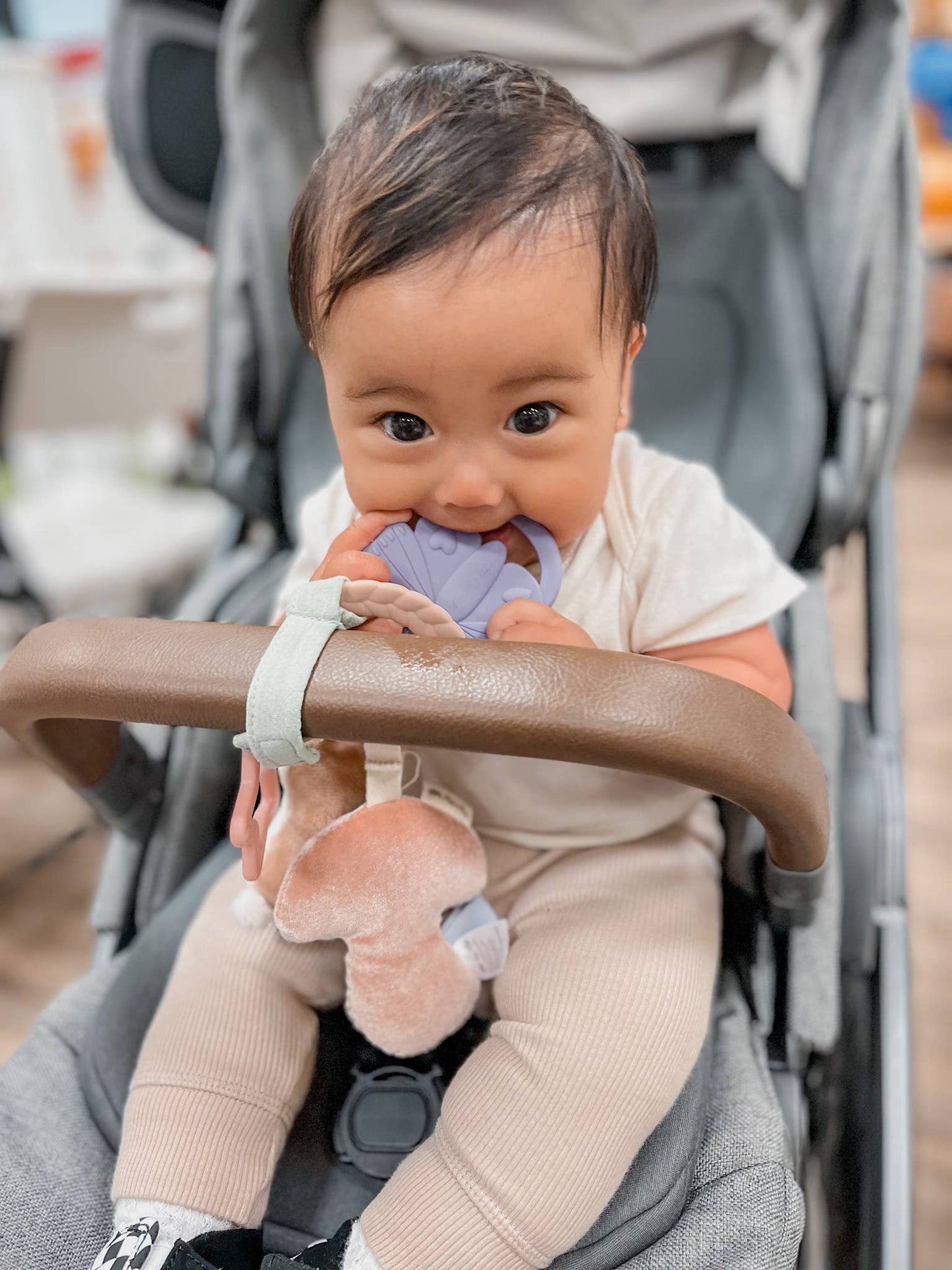Itzy Ritzy Bitzy Busy Ring™ Teething Activity Toy: Bunny