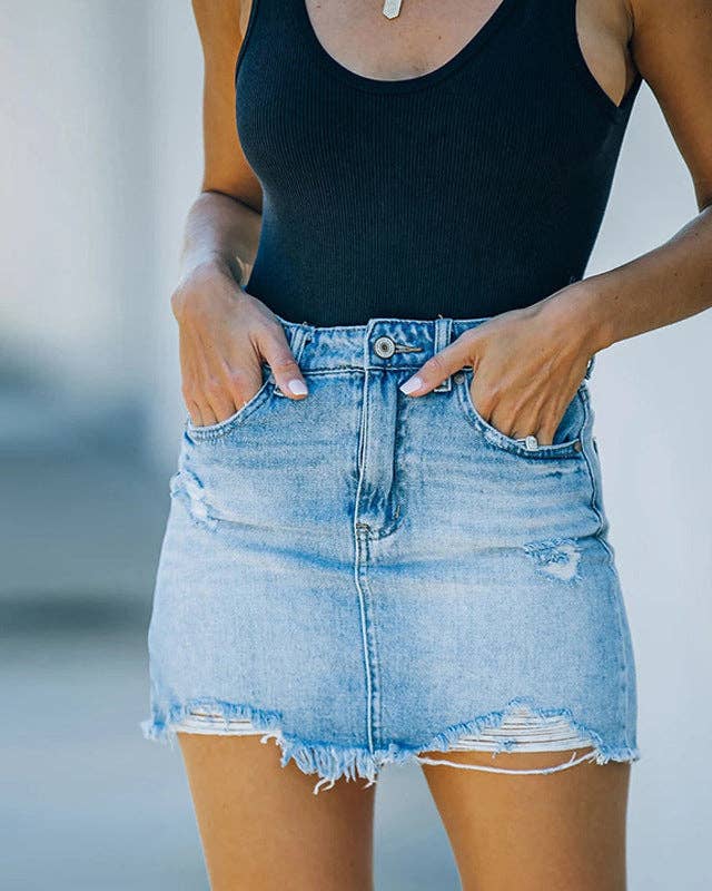 Lyssa Denim Mini Skirt