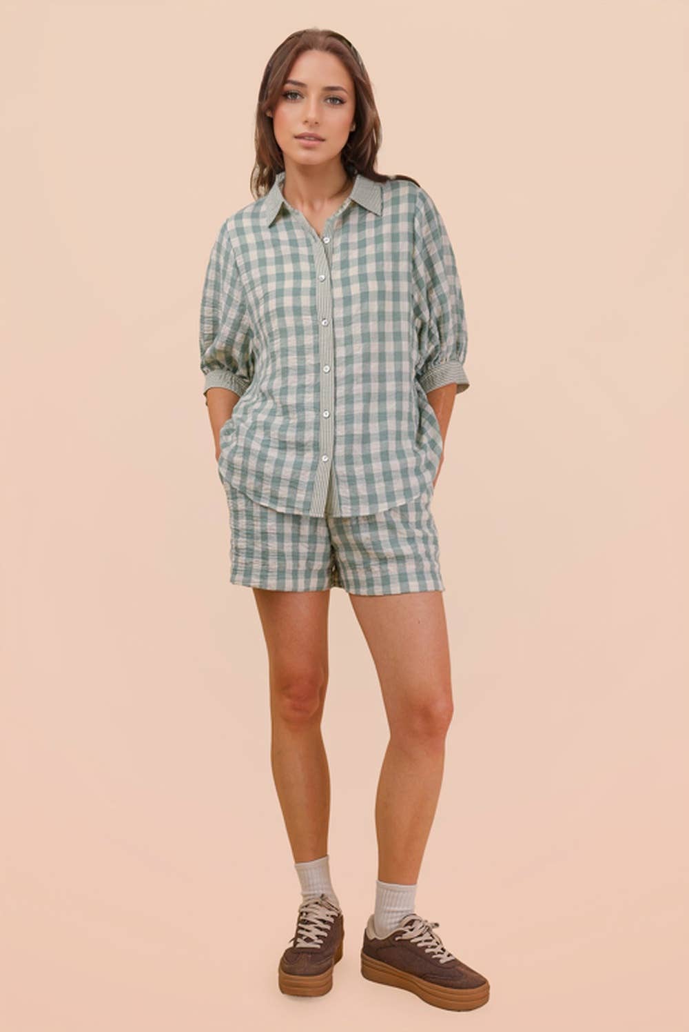 Suri Gingham Short Set