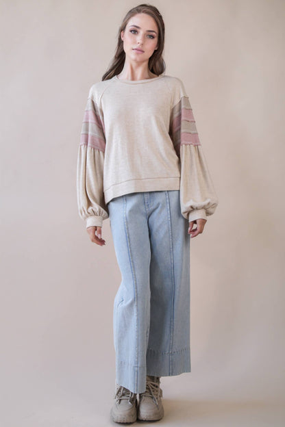 Rainey Color Block Longsleeve Top